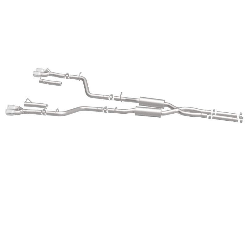 MagnaFlow Cat-Back, SS, 2.5in, Quad Split Rear 3.5in Tip 2015 Dodge Challenger 3.6L V6