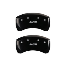 Load image into Gallery viewer, MGP Rear set 2 Caliper Covers Engraved Rear MGP Black finish silver ch