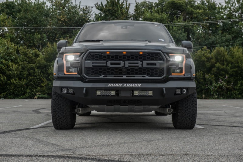 Road Armor 17-20 Ford Raptor Stealth Front Non-Winch Bumper - Tex Blk