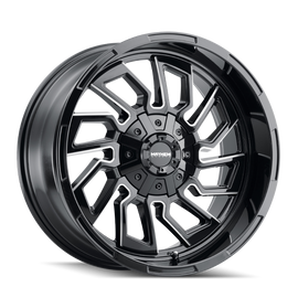 Mayhem 8111 Flywheel 20x9 / 5x127 BP / 18mm Offset / 87.1mm Hub Black w/ Milled Spokes Wheel