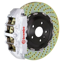 Load image into Gallery viewer, Brembo 13-17 Model S RWD Front GT BBK 6 Piston Cast 380x34 2pc Rotor Drilled-Silver