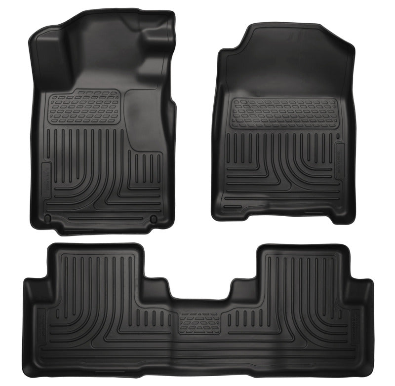 Husky Liners 11-12 Dodge Charger/Chrysler 300 WeatherBeater Combo Black Floor Liners