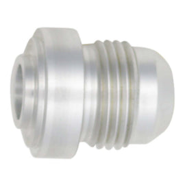 DeatschWerks 8AN Male Flare with Aluminum Weld On Fitting - Anodized Raw Aluminum