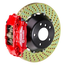 Load image into Gallery viewer, Brembo 05-08 7-Series (After 3/05 Production) Rr GT BBK 4 Piston Cast 345x28 2pc Rotor Drilled-Red