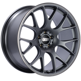 BBS CH-R 20x10.5 5x114.3 ET24 CB66 Satin Titanium Polished Rim Protector Wheel