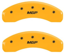 Load image into Gallery viewer, MGP 2 Caliper Covers MGP Yellow Finish Black Characters 2018 Chevrolet Tahoe
