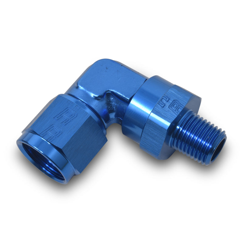 Russell Performance -6 AN 90 Degree Female to Male 1/8in Swivel NPT Fitting