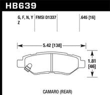 Load image into Gallery viewer, Hawk Camaro V6 HP+ Street Rear Brake Pads
