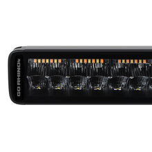 Load image into Gallery viewer, Go Rhino Xplor Blackout Combo Series Dbl Row LED Light Bar w/Amber (Side/Track Mount) 40in. - Blk