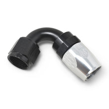 Load image into Gallery viewer, Russell Performance -12 AN Black/Silver 120 Degree Tight Radius Full Flow Swivel Hose End