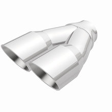 Load image into Gallery viewer, MagnaFlow Double Wall 3in Dual Round Polished Tip 2.25in Inlet