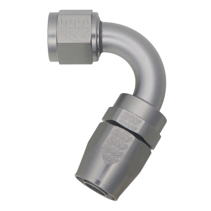 DeatschWerks 10AN Female Swivel 120-Degree Hose End CPE - Anodized Titanium