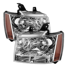 Load image into Gallery viewer, Xtune Chevy Suburban 1500/2500 07-14 Crystal Headlights Chrome HD-JH-CSUB07-AM-C