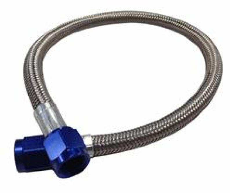 Fragola -4AN Hose Assembly Straight x Straight 240in Blue Nuts Nitrous Supply Line (20 Feet)