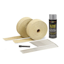 Load image into Gallery viewer, DEI Exhaust Wrap Kit - Tan Wrap &amp; Aluminum HT Silicone Coating