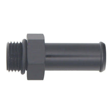 Load image into Gallery viewer, DeatschWerks 6AN ORB Male to 1/2in Male Barb Fitting (Incl O-Ring) - Anodized Matte Black