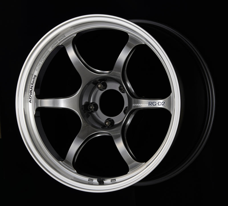 Advan RG-D2 16x8.0 +38 4-100 Machining & Racing Hyper Black Wheel