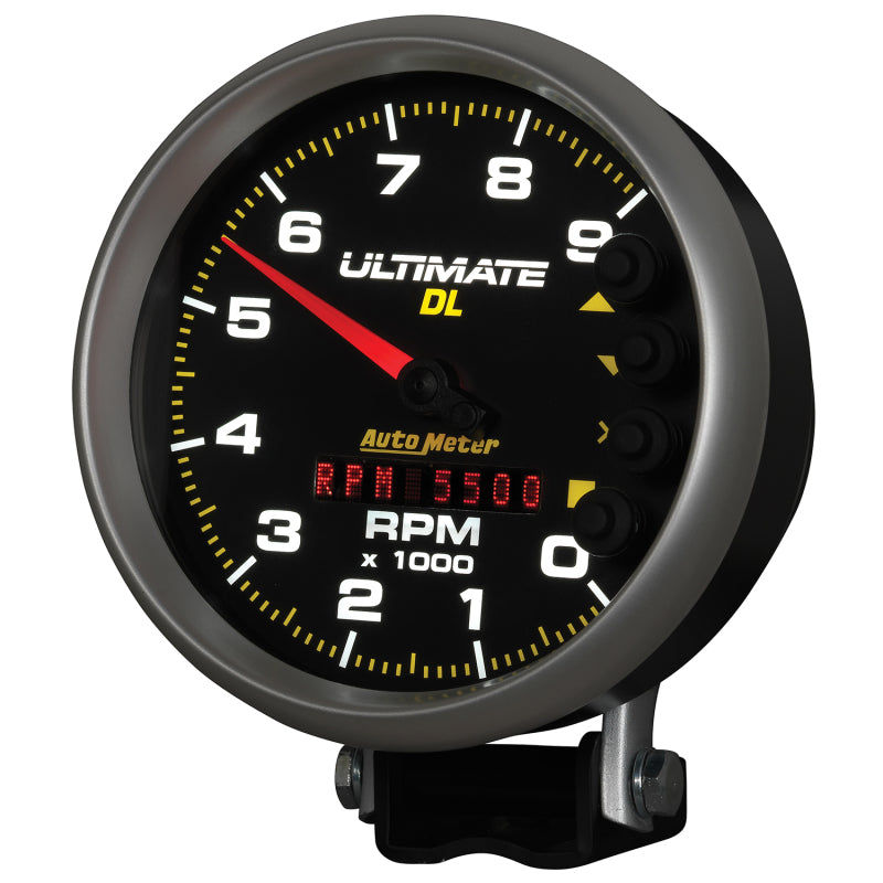 Autometer 5 inch Ultimate DL Playback Tachometer 9000 RPM - Black