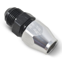 Load image into Gallery viewer, Russell Performance Black/Silver -8 AN Male 37 Degree to 1/2in Aluminum Tube