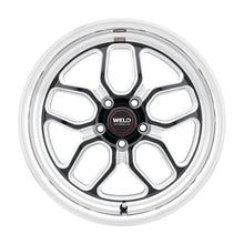 Load image into Gallery viewer, Weld Racing 17x10 Laguna Drag Wheel 5x127 ET38 BS7.00 Gloss BLK MIL DIA 71.5