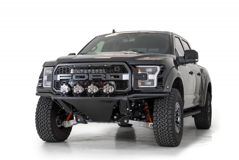 Addictive Desert Designs 17-20 Ford Raptor Pro Add-On Light Hoop - Hammer Black