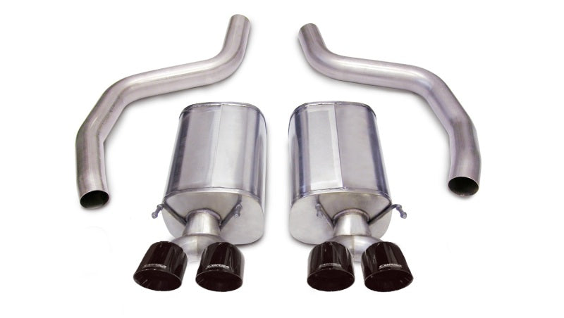 Corsa 2006-2013 Chevrolet Corvette C6 Z06 7.0L V8 Black Sport Axle-Back Exhaust