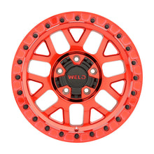 Load image into Gallery viewer, Weld Off-Road W905 17X10 Cinch Beadlock 5X127 5X139.7 ET-24 BS4.50 Candy Red / Red Ring 87.1