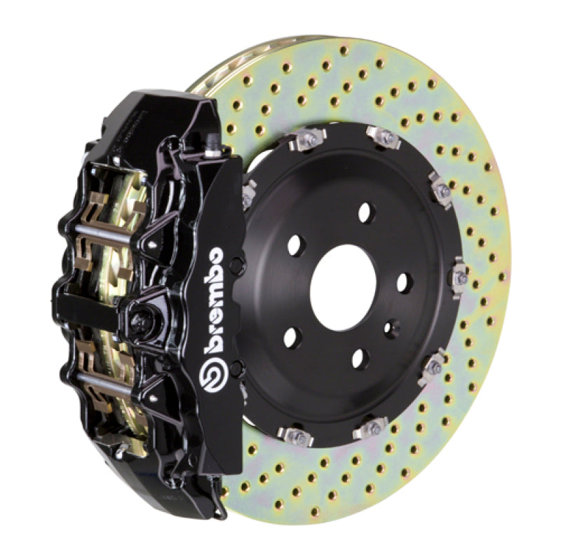 Brembo 15-21 C300 (Excl. 4MATIC) Front GT BBK 6 Piston Cast 380x34 2pc Rotor Drilled-Black