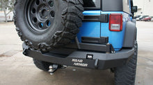 Load image into Gallery viewer, Road Armor 07-17 Jeep Wrangler JK Stealth Rear Non-Winch Bumper w/Tire Carrier - Tex Blk