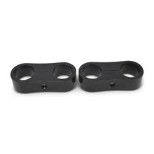 Load image into Gallery viewer, Russell Hose Separator for -8 Braided Hose - Black Anodized (2 Pack)
