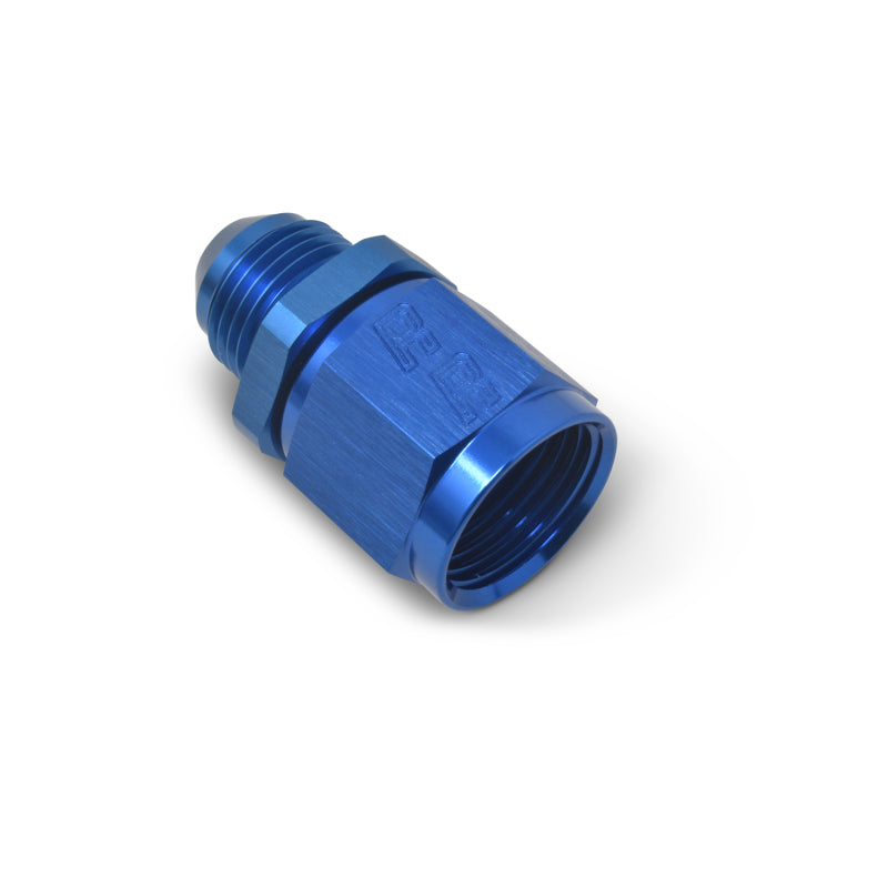 Russell Performance -8 AN Female to -6 AN to Male B-Nut Reducer (Blue)