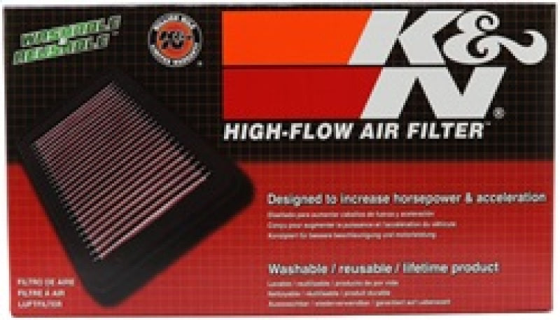 K&N Replacement Air FIlter 10-11 Fiat 500 0.9L L2 / 11 Lancia Ypsilon 0.9L L2