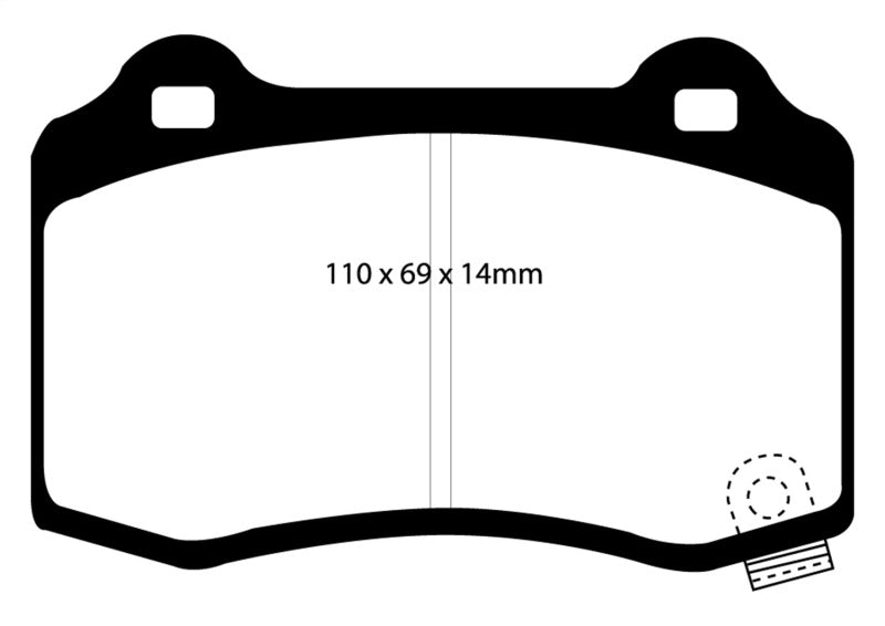 EBC 06-10 Jeep Grand Cherokee 6.1 SRT-8 Greenstuff Rear Brake Pads