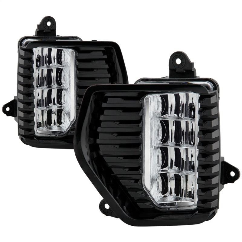 Spyder GMC Sierra 1500 Denali Only 19-20 (Not for 2500/3500) OEM Style Full LED Fog w/ Switch- Clear