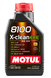 Motul 1L Synthetic Engine Oil 8100 5W30 X-Clean EFE