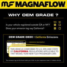 Load image into Gallery viewer, MagnaFlow Conv Universal 2.50 Angled Inlet OEM