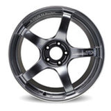 Advan TC4 18x9 +25 5-114.3 Racing Gunmetallic and Ring Wheel