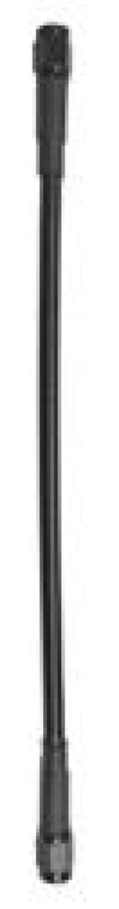 Fragola -3AN Black Covered Assembly Straight x Straight 18in