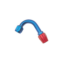 Load image into Gallery viewer, Russell Performance -6 AN Red/Blue 120 Degree Full Flow Hose End (1in Centerline Radius)