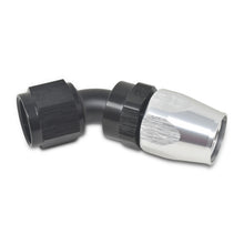 Load image into Gallery viewer, Russell Performance -12 AN Black/Silver 45 Degree Full Flow Hose End