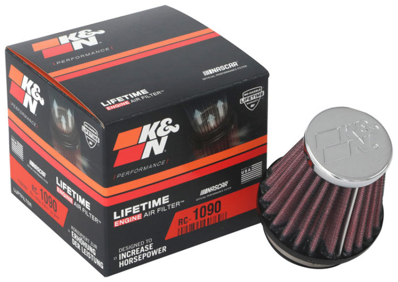 K&N Universal Clamp-On Air Filter 1 7/8 in FLG / 3in B / 2in T / 3in H