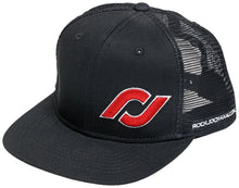 Load image into Gallery viewer, RockJock Hat w/ Red RJ Logo Black Mesh Back Adjustable