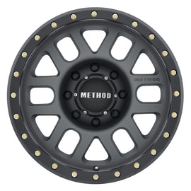 Method MR309 Grid 18x9 +18mm Offset 8x180 130.81mm CB Titanium/Black Street Loc Wheel