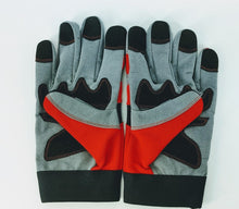 Load image into Gallery viewer, Granatelli X-Large Mechanics Work Gloves - Red/Gray/Black