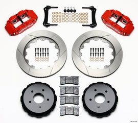 Wilwood Narrow Superlite 4R Rear Kit 14.00in Red 97-04 Corvette C5/Z06 05-13 C6