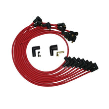 Load image into Gallery viewer, Moroso BBC Under The Heade 90 Deg Plug Boots HEI Ultra Spark Plug Wire Set - Red