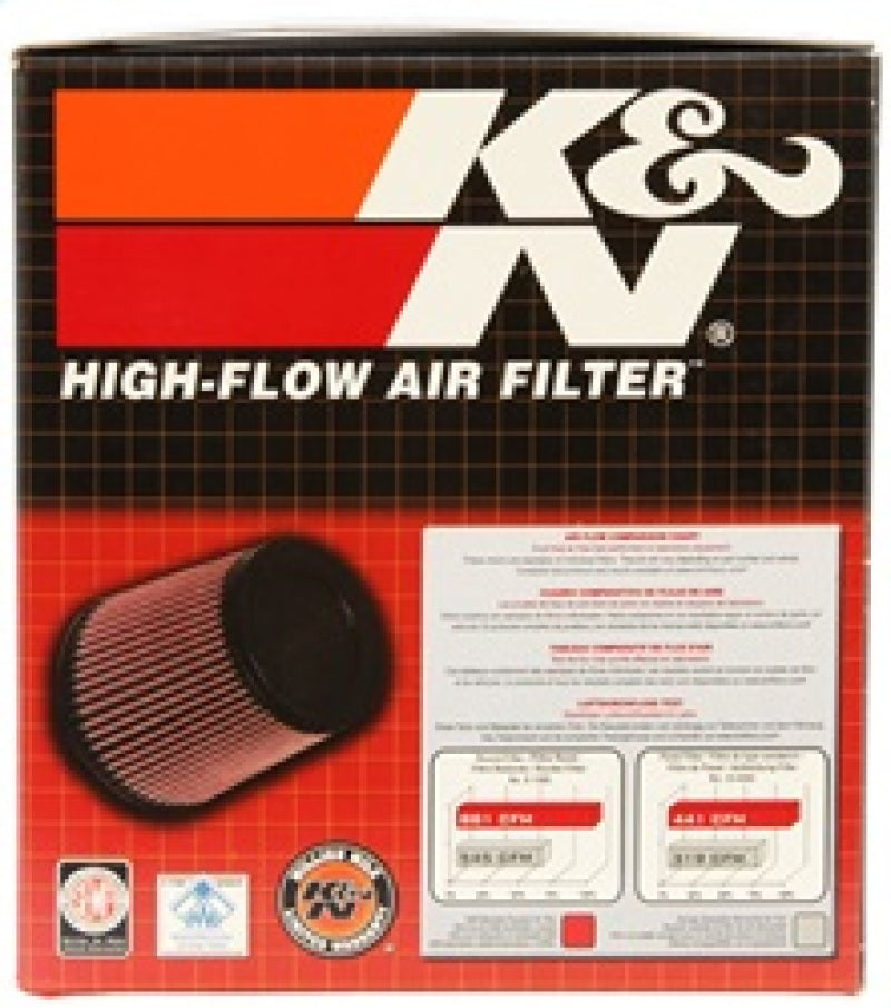 K&N Universal X-Stream Clamp-On Air Filter 3.313in Flg ID/4.875in Base OD/4in Top OD/4.25in H