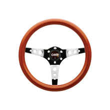 Load image into Gallery viewer, OMP Mugello Wooden Steering Wheel 350mm Handgrip Oval25X23mm