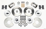 Wilwood Forged Dynalite Front Kit 11.00in Polished 37-48 Ford Psgr. 360 Plate Mount