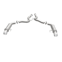 Load image into Gallery viewer, MagnaFlow Axle Back, SS, 3in, Competition, Dual Split Polished 4.5in Tip 2015 Ford Mustang GT V8 5.0